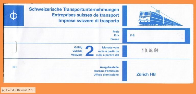 🇨🇭 Fahrkarte Schweiz – Alles über Ticketarten, Preise & Online-Kauf